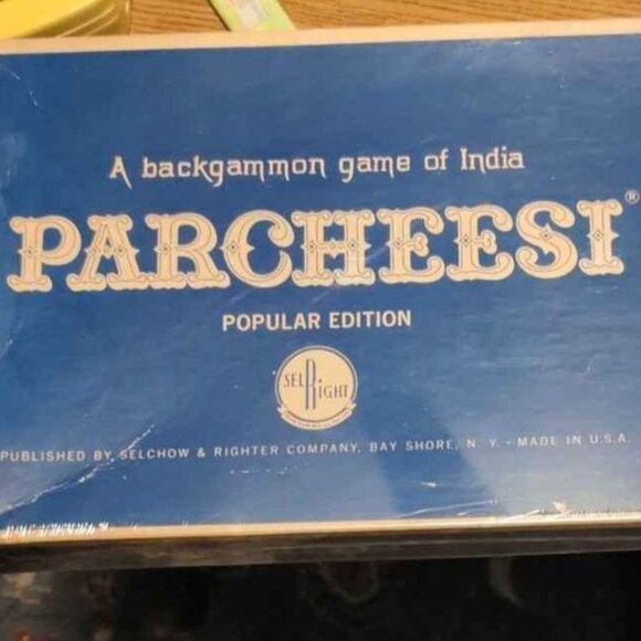Parcheesi 1964 Popular Edition Backgammon Game Of India Vintage Board Ga… - Picture 1 of 5